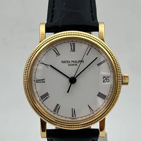 Patek Philippe Calatrava 3802/200 33mm Yellow gold White 5