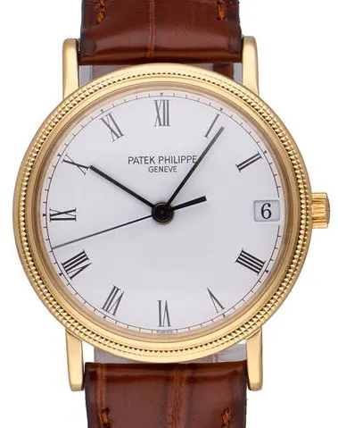 Patek Philippe Calatrava 3802/200 33mm Yellow gold White