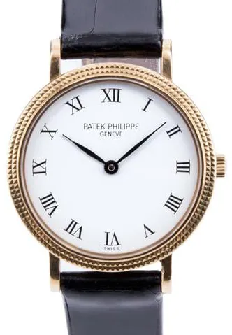 Patek Philippe Calatrava 4819 25mm Yellow gold White