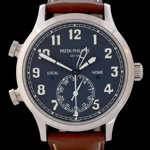 Patek Philippe Calatrava Pilot Travel Time 5524G-001 42mm White gold Blue