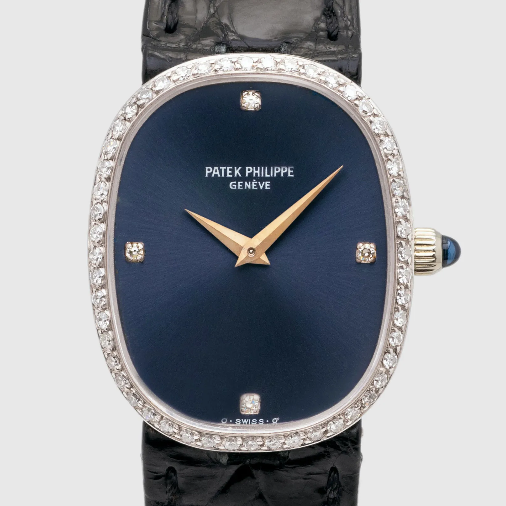 Patek Philippe Ellipse 4382 23mm White gold Blue 1