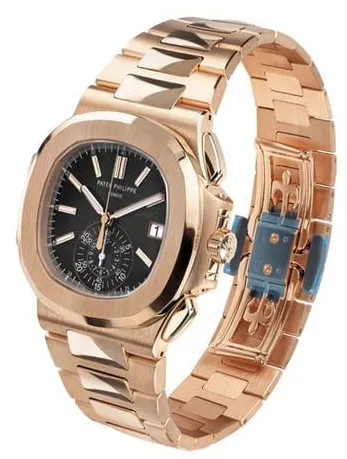 Patek Philippe Nautilus 5980/1R-001 40mm Rose gold Black 6