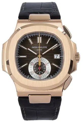 Patek Philippe Nautilus 5980R-001 40mm Rose gold Brown