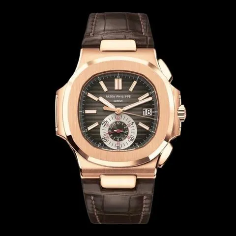 Patek Philippe Nautilus 5980R-001 40.5mm Rose gold Brown