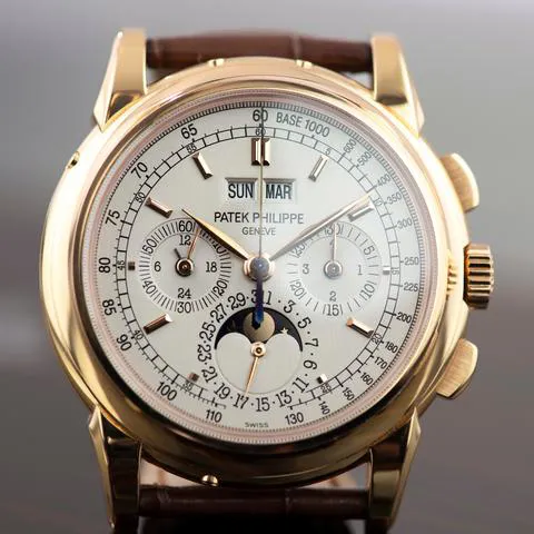 Patek Philippe Perpetual Calendar Chronograph 5970R-001 40mm Rose gold Silver