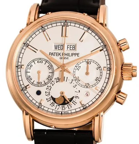 Patek Philippe Perpetual Calendar Split-Seconds Chronograph 5204R-001 40mm Red gold Silver