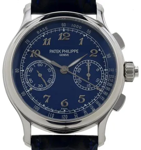 Patek Philippe Split-Seconds Chronograph 5370 41mm Platinum Blue 3