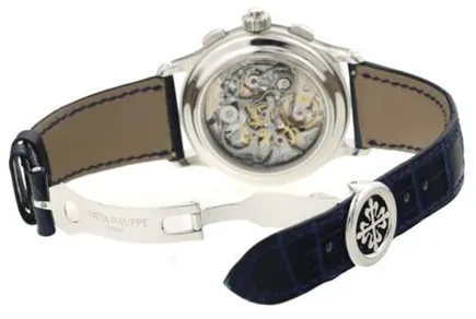 Patek Philippe Split-Seconds Chronograph 5370 41mm Platinum Blue 4