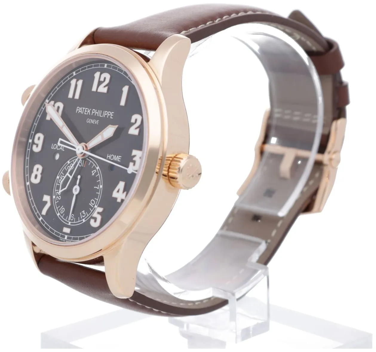 Patek Philippe Travel Time 5524R-002 42mm Rose gold Brown 1