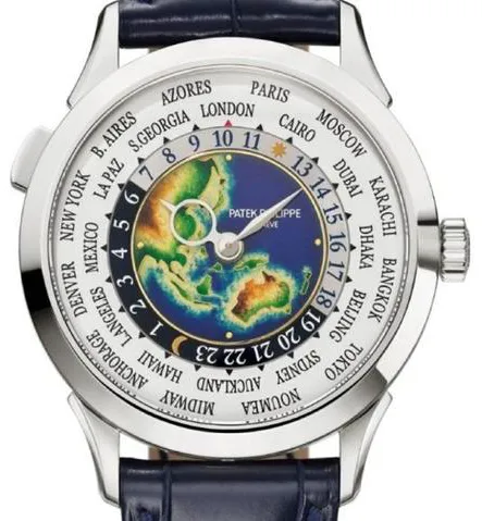 Patek Philippe World Time 5231G-001 38.5mm White gold White