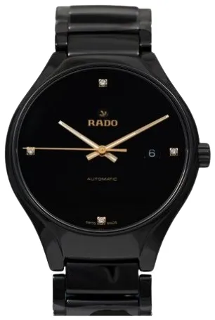 Rado True R27056712 40mm Black ceramic Black