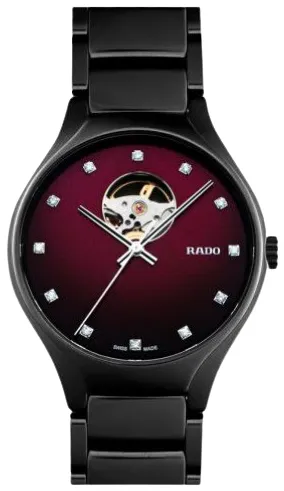 Rado True R27107742 40mm Black ceramic White Mother of Pearl