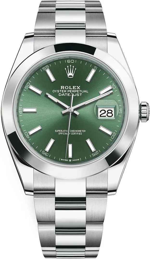 Rolex Datejust 126300-0019 41mm Oystersteel Green