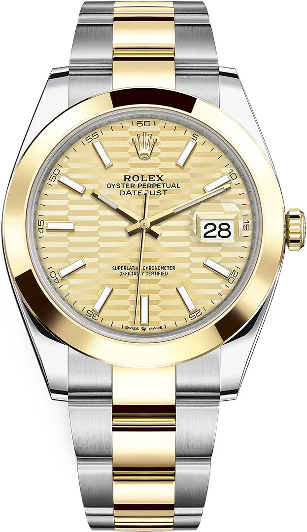 Rolex Datejust 126303-0021 41mm Yellow gold and Oystersteel Champagne