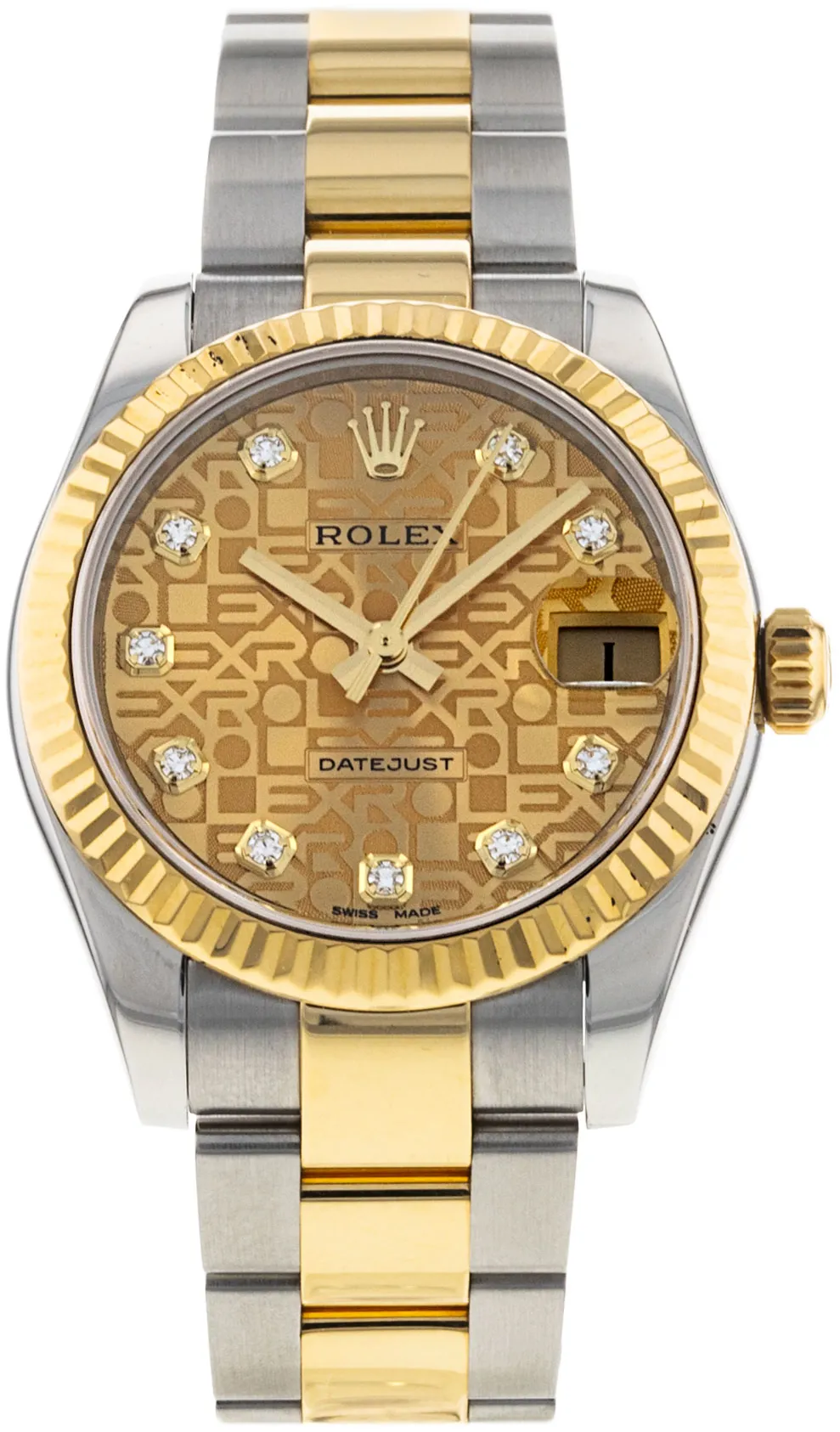 Rolex Datejust 31 178273 31mm Yellow gold and Stainless steel Champagne