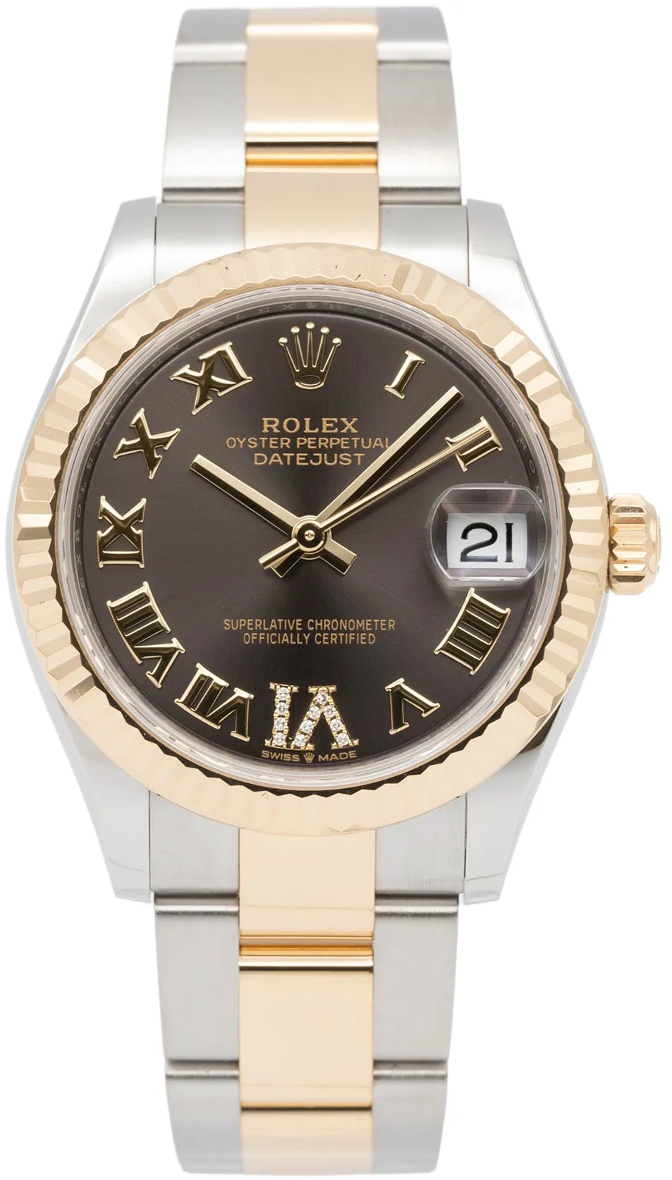 Rolex Datejust 31 278273 31mm Yellow gold and Stainless steel Gray