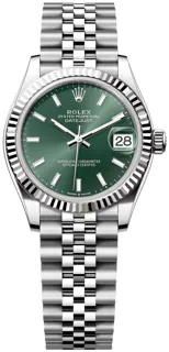 Rolex Datejust 31 278274-0018 White gold and Stainless steel Green