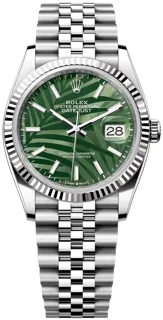 Rolex Datejust 36 126234-0047 White gold and Stainless steel Green