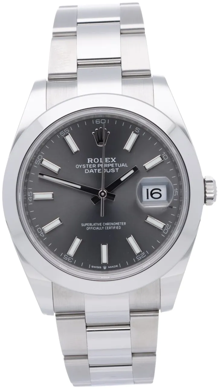 Rolex Datejust 41 126300-0007 41mm Oystersteel Gray