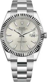 Rolex Datejust 41 126334-0003 White gold and Stainless steel Silver