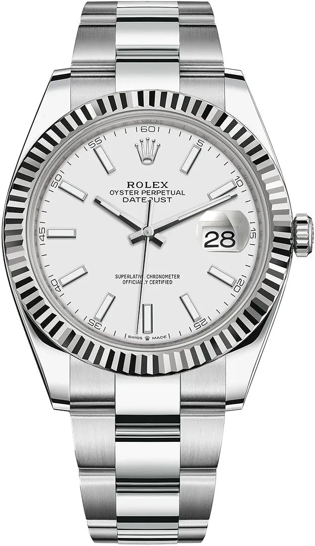 Rolex Datejust 41 126334-0009 41mm White gold and Oystersteel White