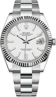 Rolex Datejust 41 126334-0009 White gold and Stainless steel White