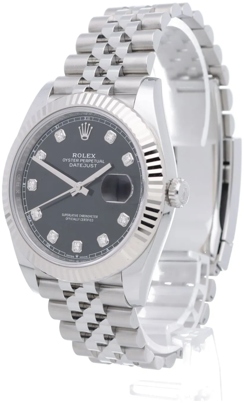 Rolex Datejust 41 126334-0012 41mm White gold and Oystersteel Black 1