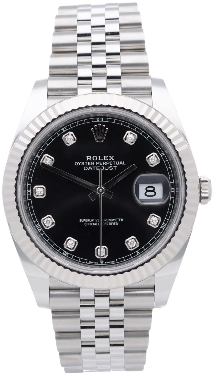 Rolex Datejust 41 126334-0012 41mm White gold and Oystersteel Black