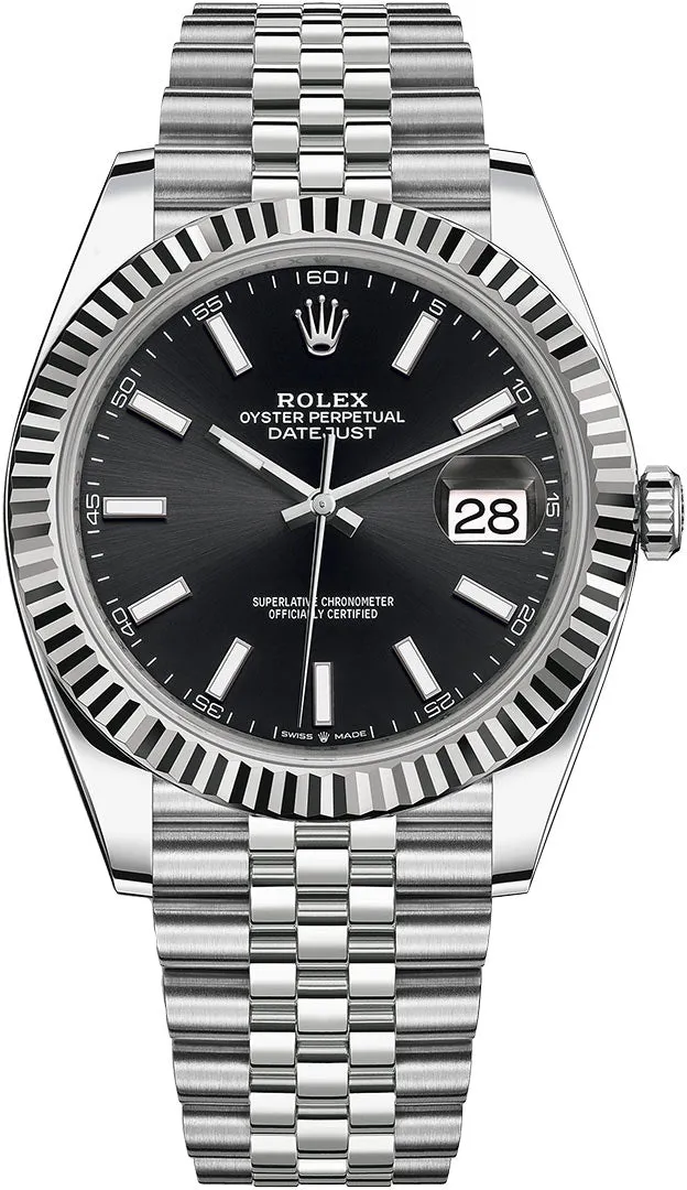 Rolex Datejust 41 126334-0018 41mm White gold and Oystersteel Black