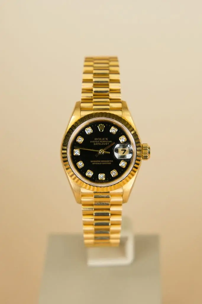 Rolex Datejust 69178 26mm 18ct yellow gold Black