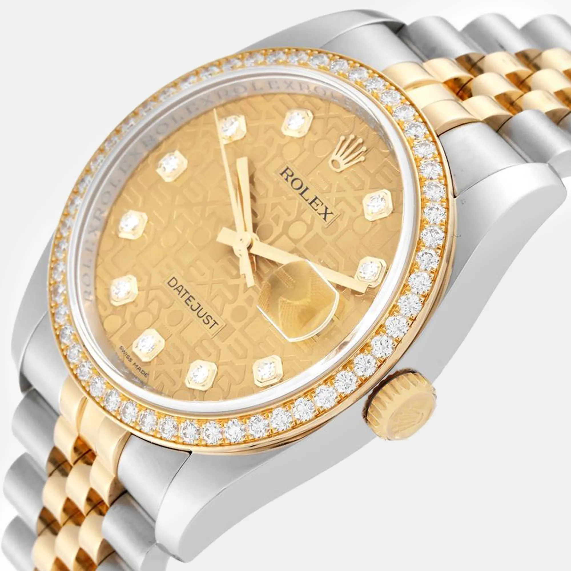 Rolex Datejust 36mm Yellow gold and stainless steel Champagne 7