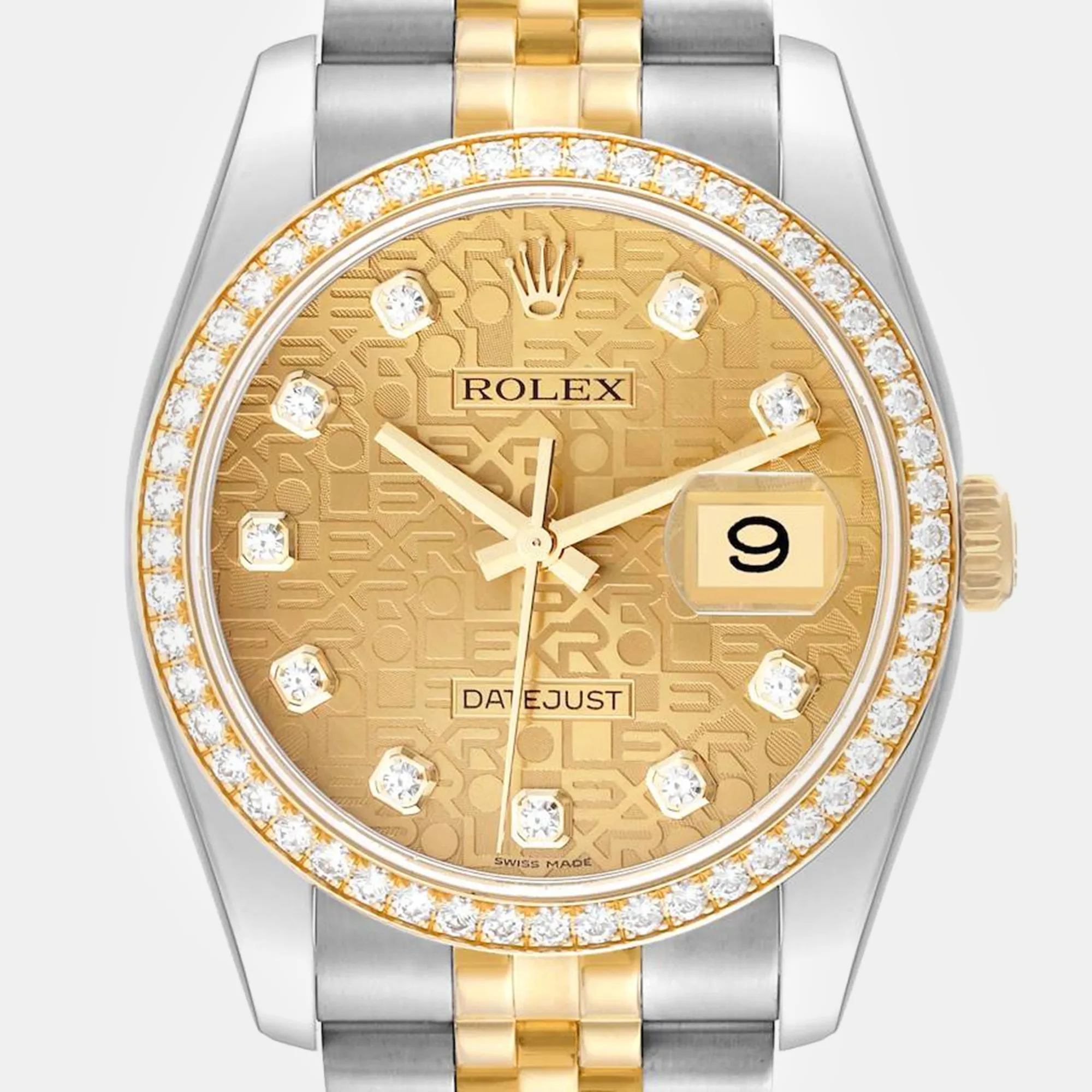 Rolex Datejust 36mm Yellow gold and stainless steel Champagne 8