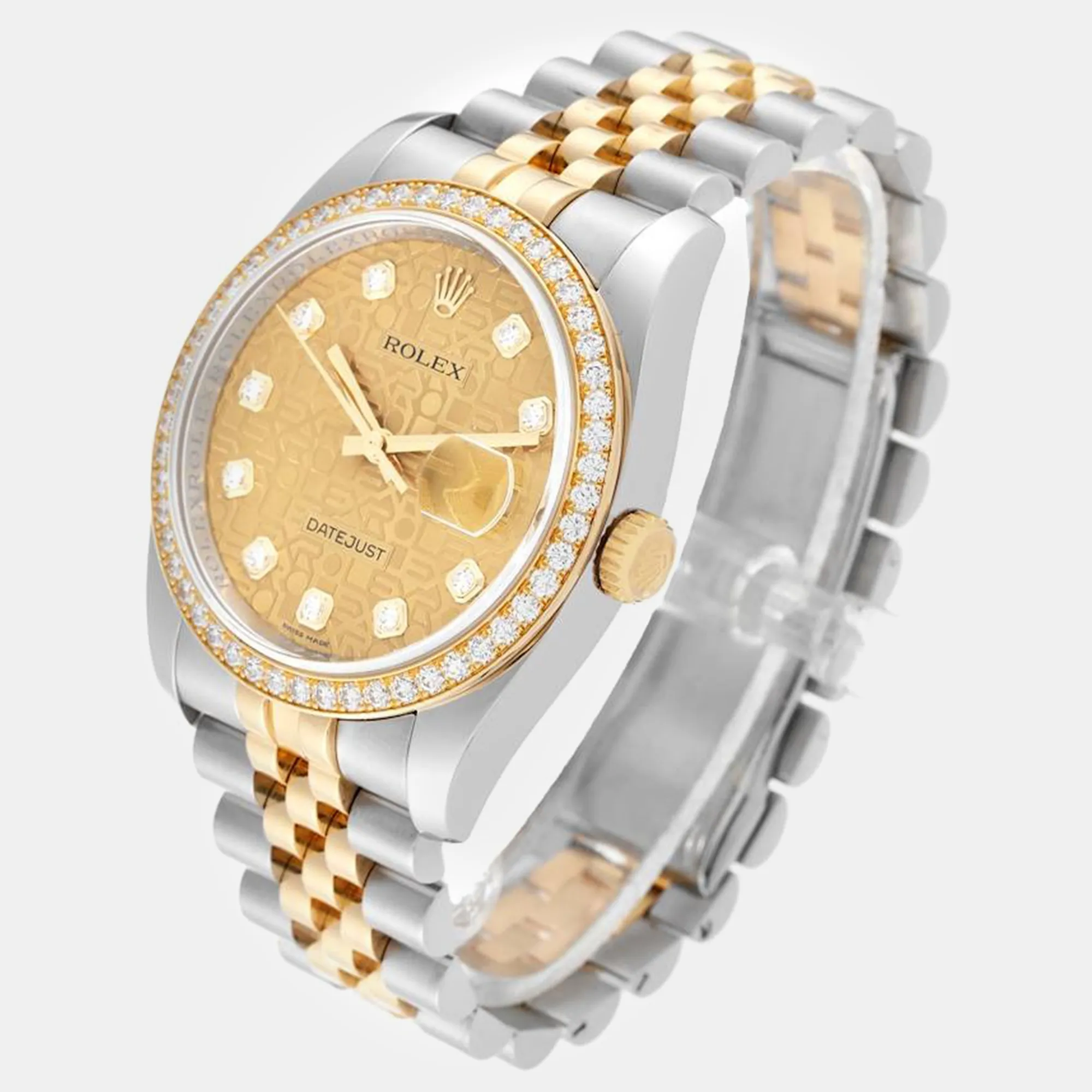 Rolex Datejust 36mm Yellow gold and stainless steel Champagne 10