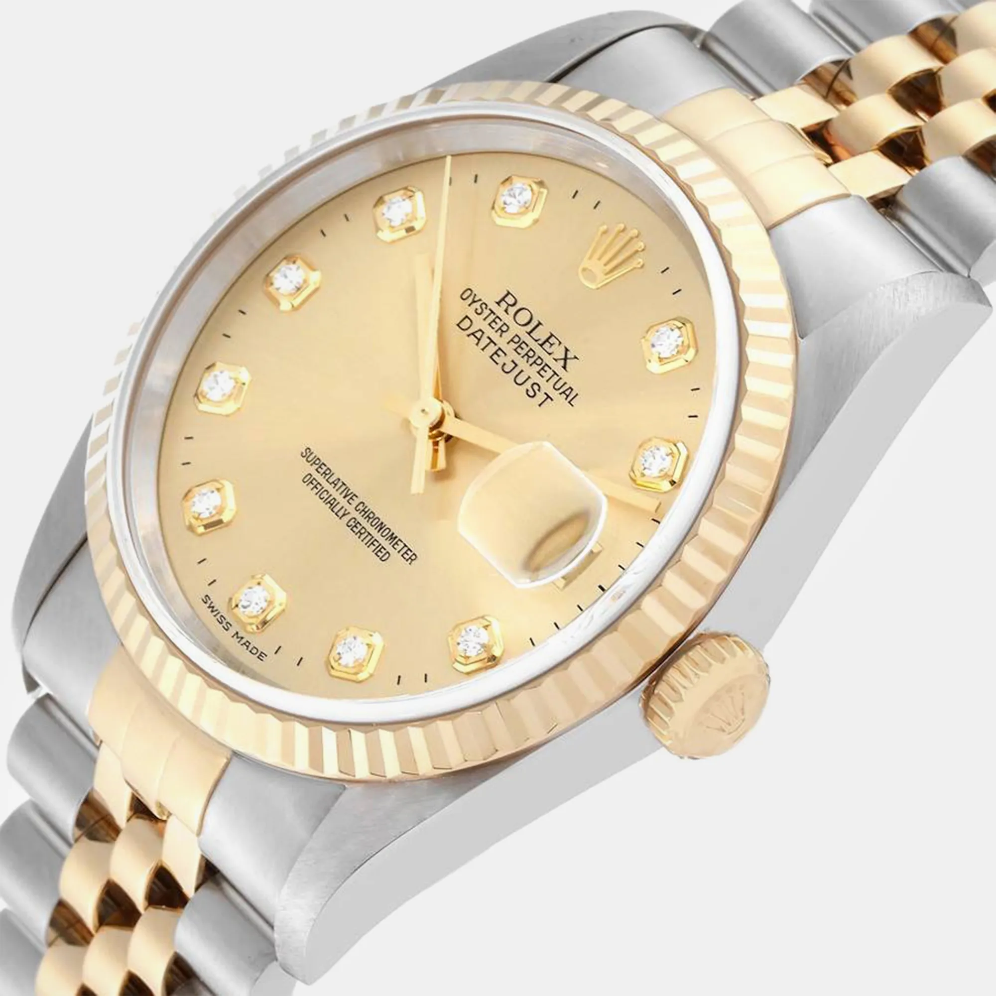 Rolex Datejust 36mm Yellow gold and stainless steel Champagne 7