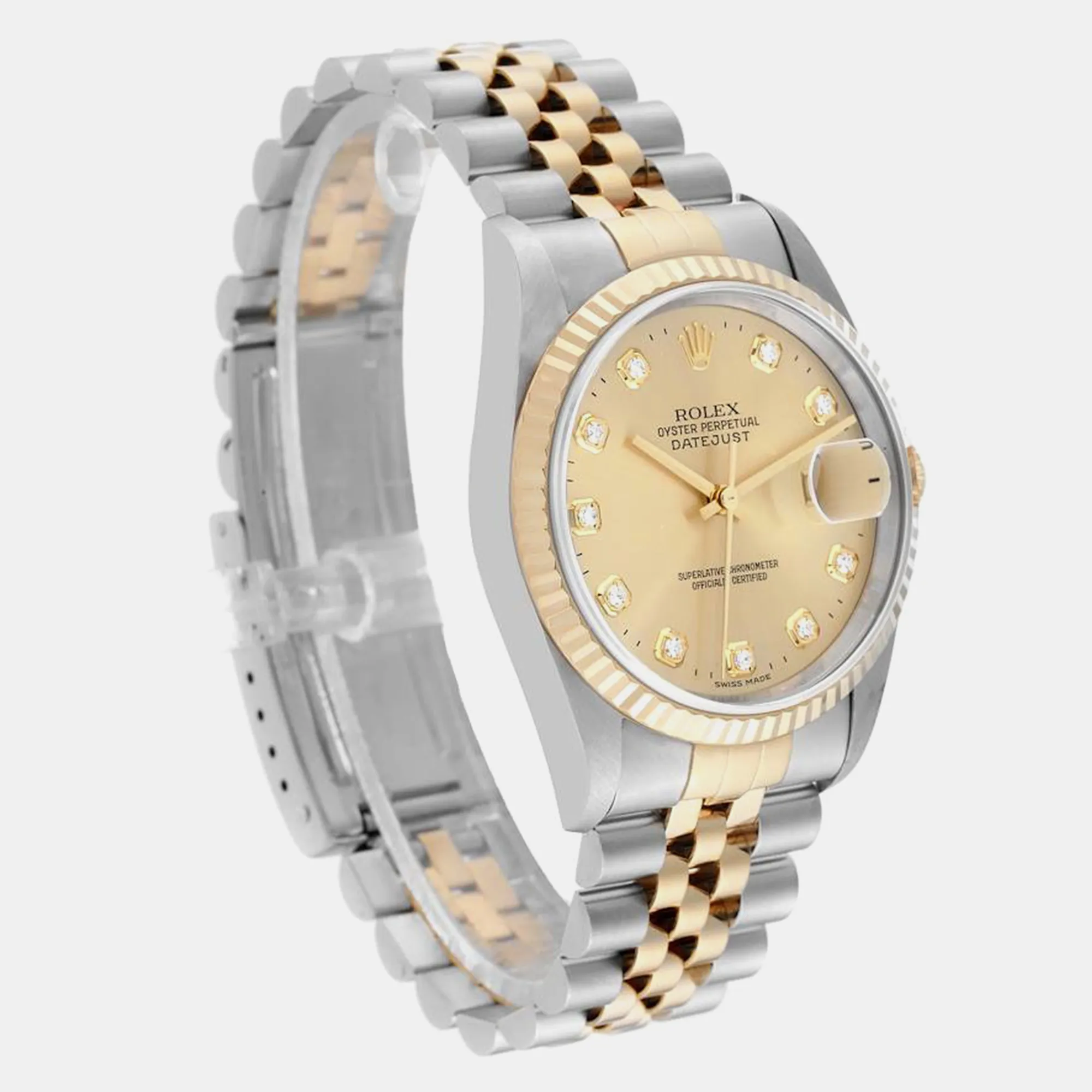 Rolex Datejust 36mm Yellow gold and stainless steel Champagne 10