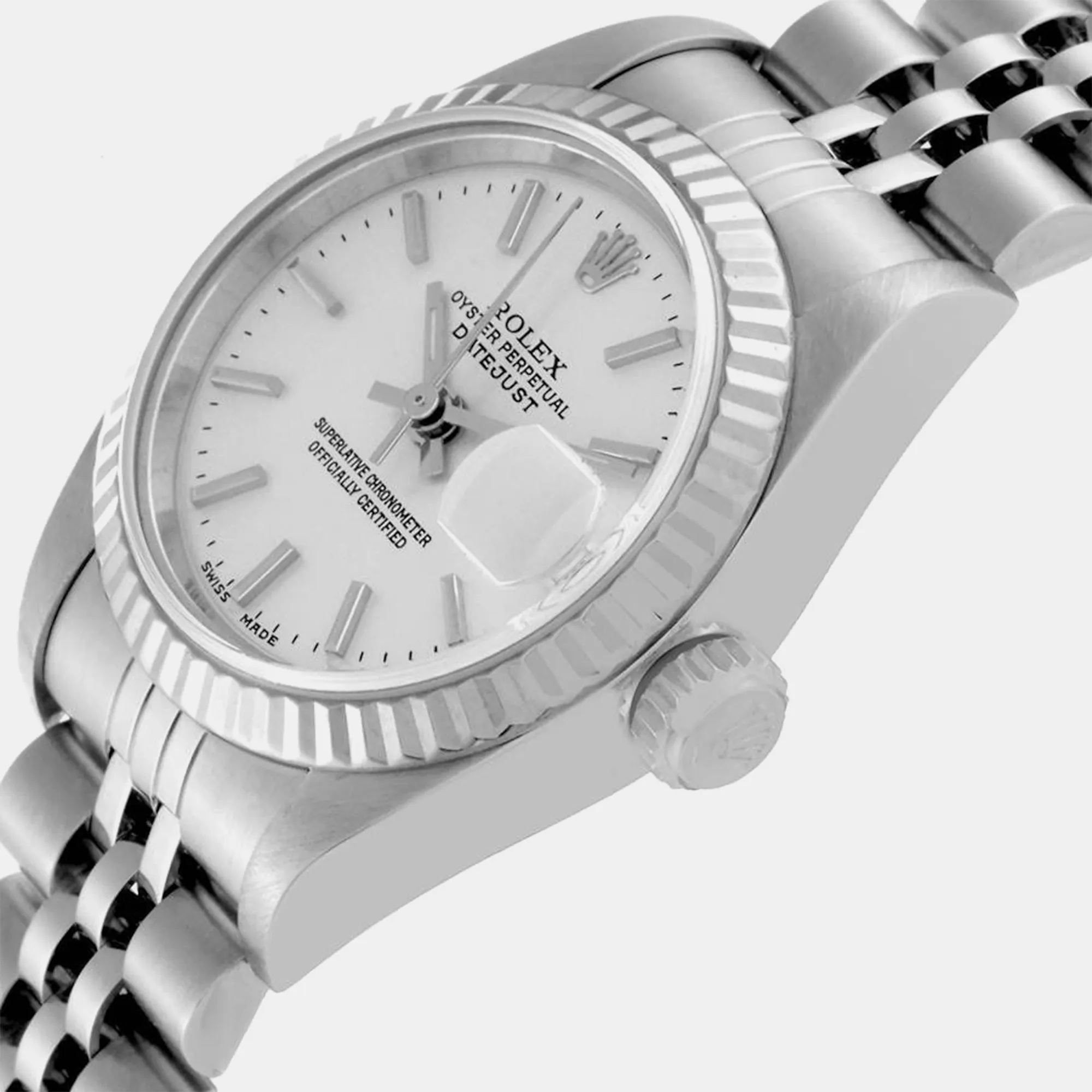 Rolex Datejust 26mm White gold and diamond-set Silver 1