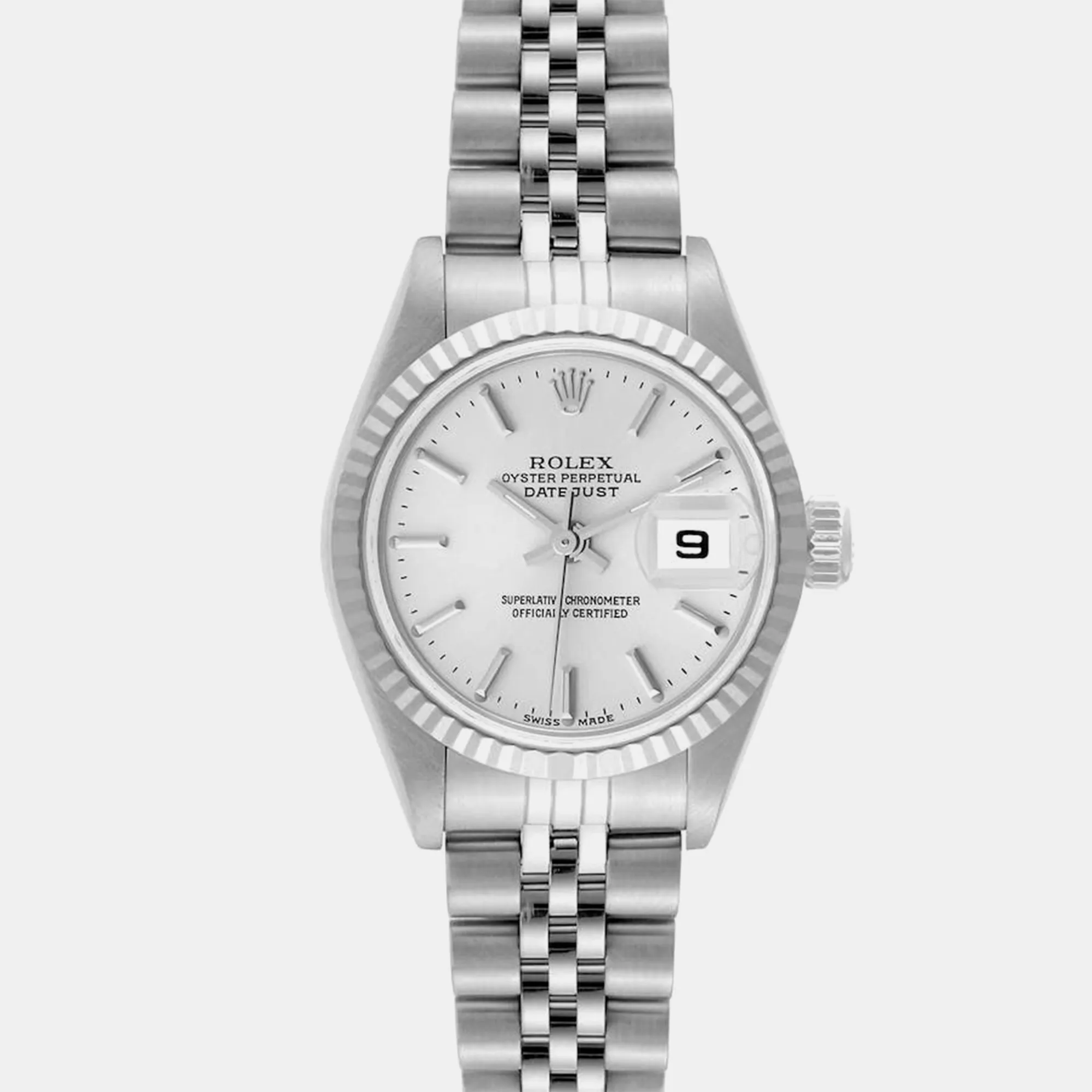 Rolex Datejust 26mm White gold and diamond-set Silver 2