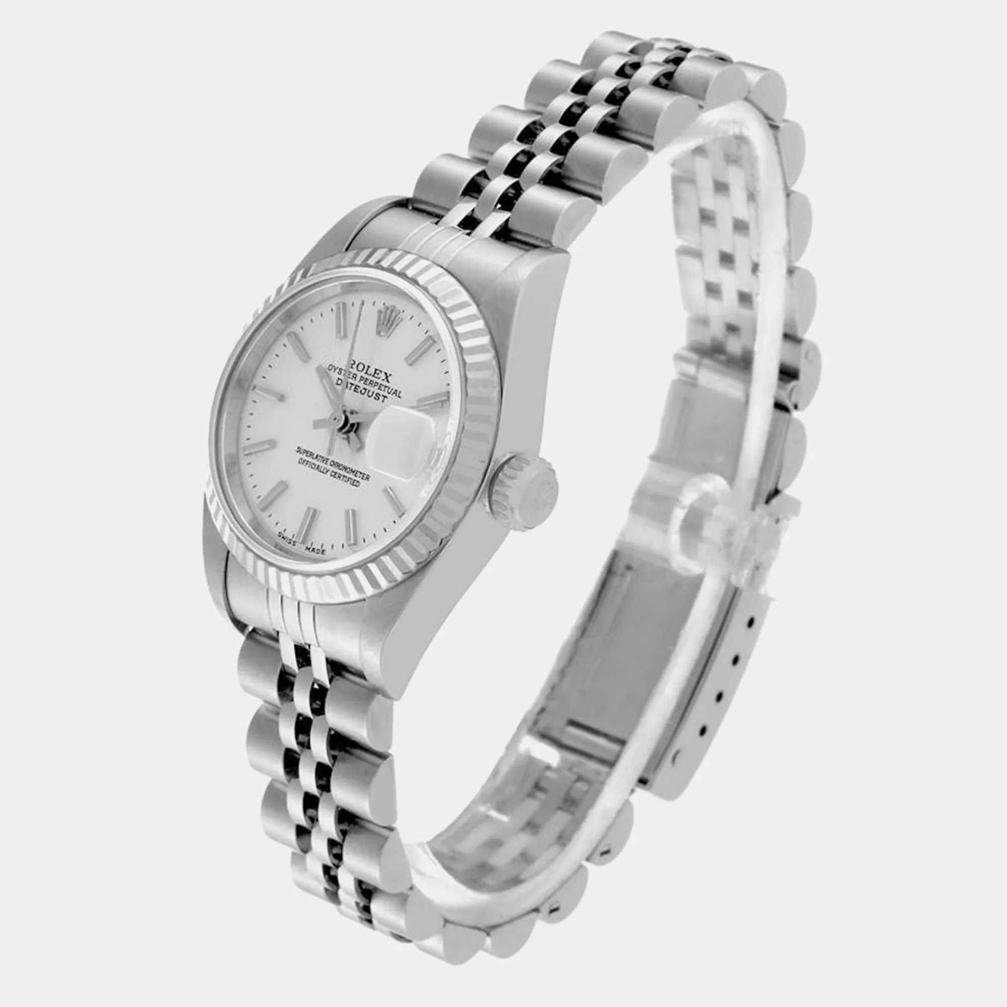 Rolex Datejust 26mm White gold and diamond-set Silver 3