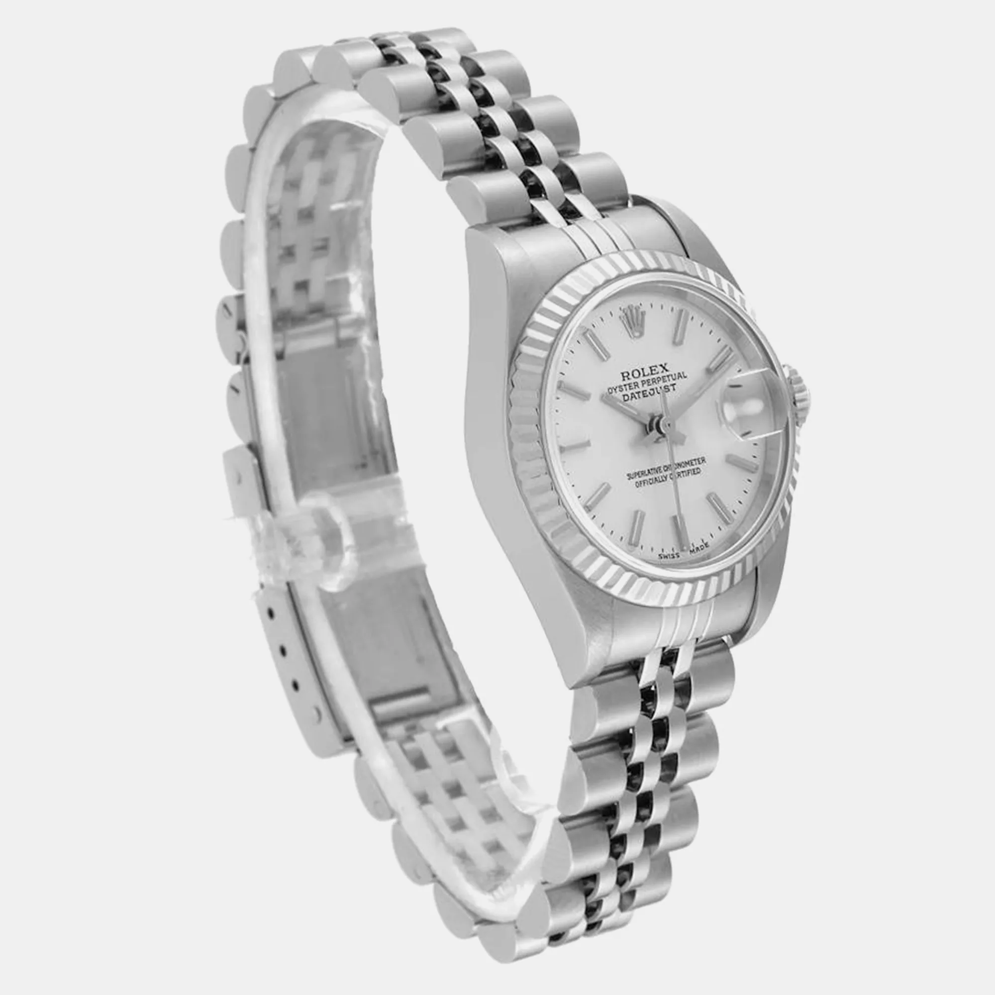 Rolex Datejust 26mm White gold and diamond-set Silver 4