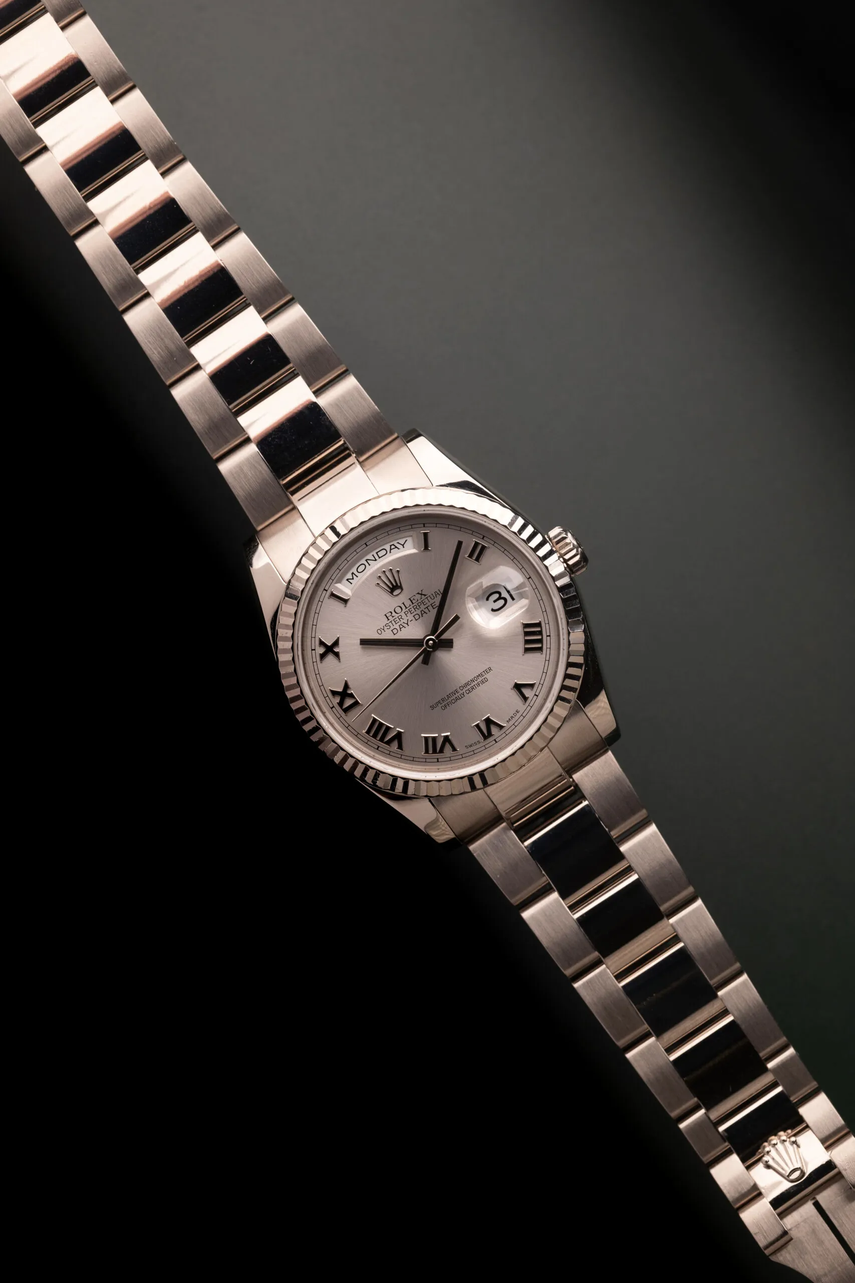 Rolex Day-Date 36 118239 White gold Silver