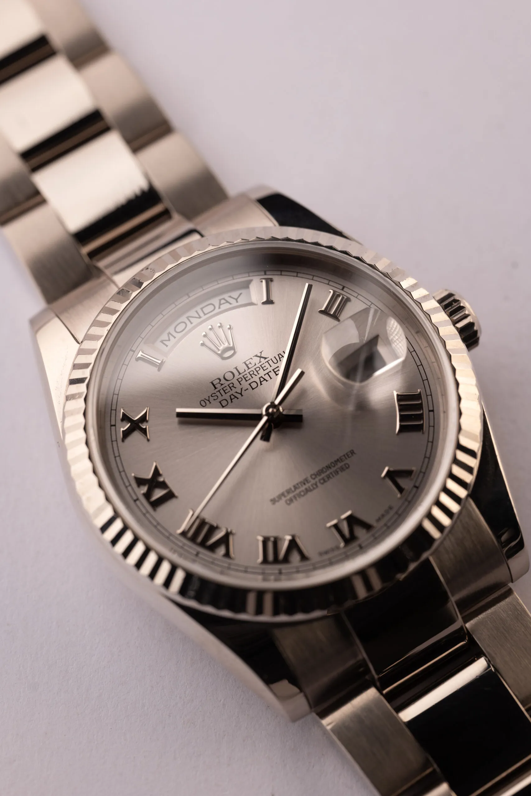 Rolex Day-Date 36 118239 White gold Silver 4