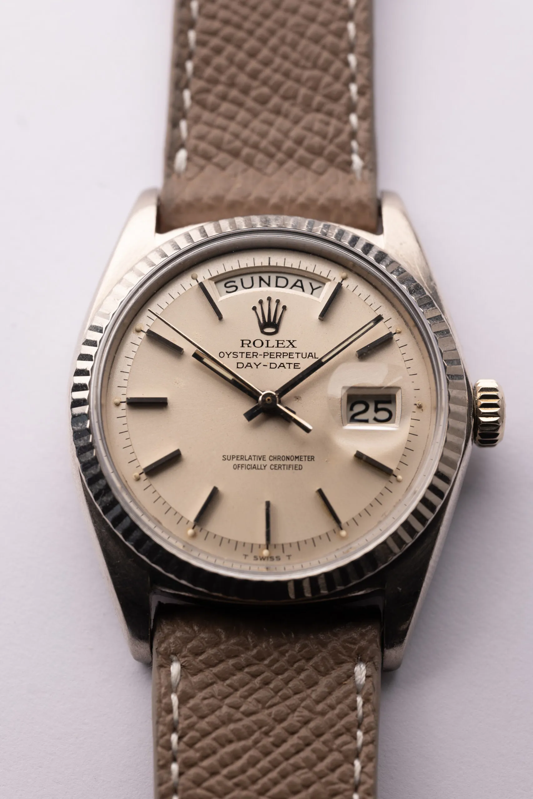 Rolex Day-Date 36 1803 White gold Silver 2