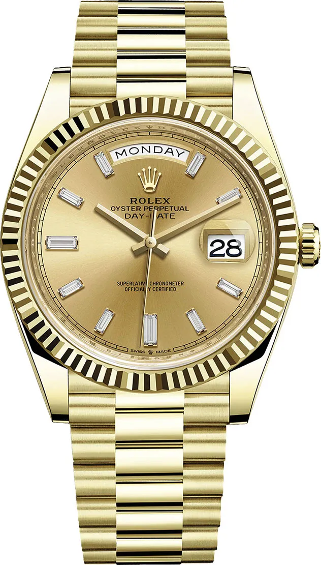 Rolex Day-Date 40 228238-0005 40mm 18k yellow gold Green