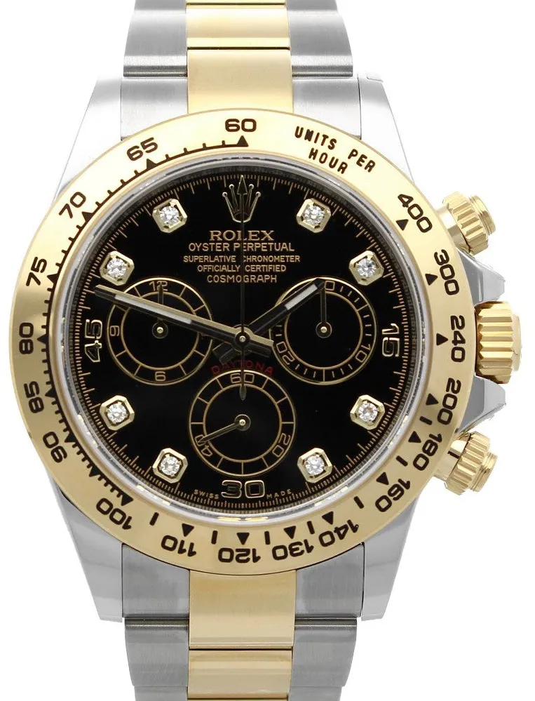 Rolex Daytona 116503-0011 40mm Yellow gold and stainless steel Black