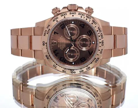 Rolex Daytona 116505 40mm Rose gold Brown