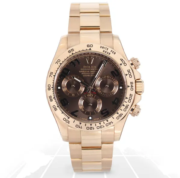 Rolex Daytona 116505 40mm Rose gold Brown