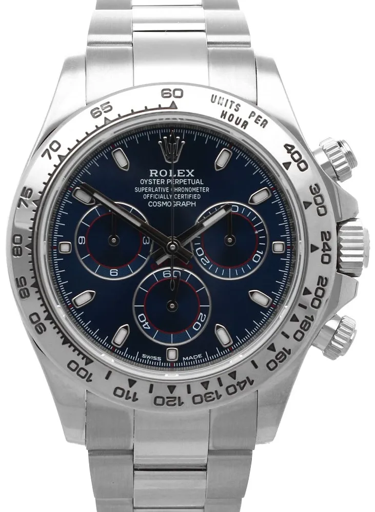 Rolex Daytona 116509-0071 40mm White gold Blue