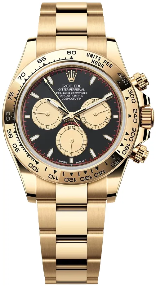 Rolex Daytona 126508-0002 40mm 18k yellow gold Black