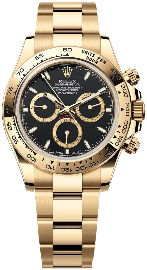 Rolex Daytona 126508-0004 40mm Yellow gold Black