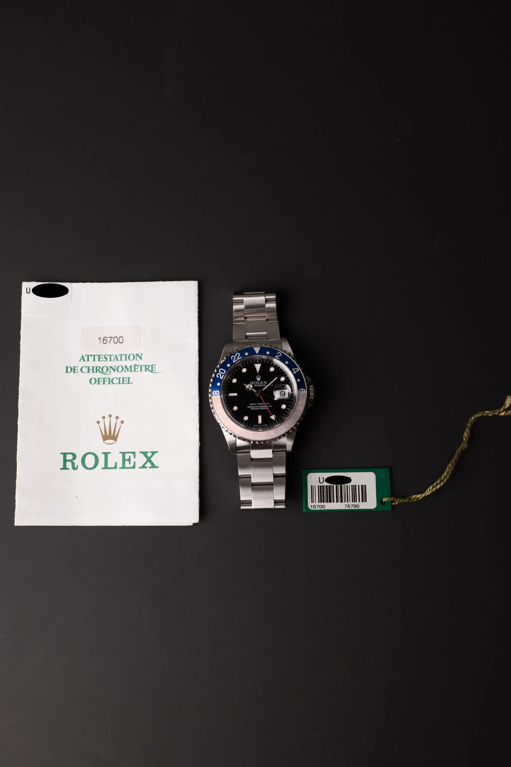 Rolex GMT-Master 16700 White gold White 18